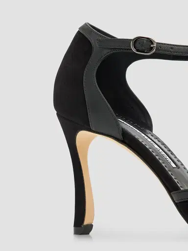 Manolo Blahnik Women's Verdusan 90MM Suede Pumps | Thumbnail 5
