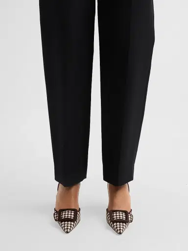Manolo Blahnik Women's Mayslibi 70MM Houndstooth Slingback Pumps | Thumbnail 2 Manolo Blahnik Women's Mayslibi 70MM Houndstooth Slingback Pumps | Thumbnail 2