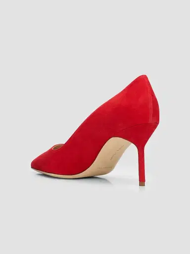 Manolo Blahnik Women's 70MM Suede Pumps | Thumbnail 4