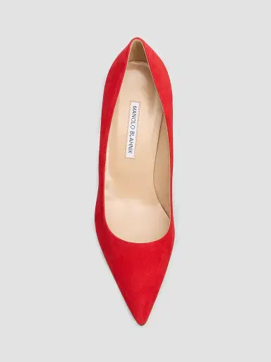 Manolo Blahnik Women's 70MM Suede Pumps | Thumbnail 6