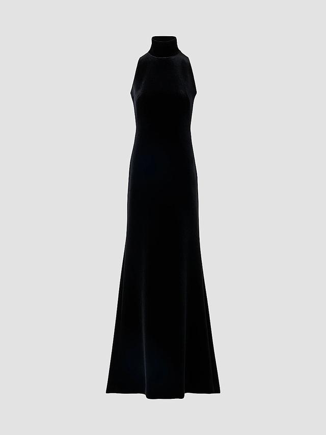 Women's Velvet Halterneck Gown Women's Velvet Halterneck Gown