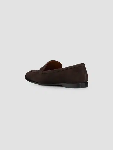 Ferragamo Women's Suede Gancini Loafers | Thumbnail 2 Ferragamo Women's Suede Gancini Loafers | Thumbnail 2
