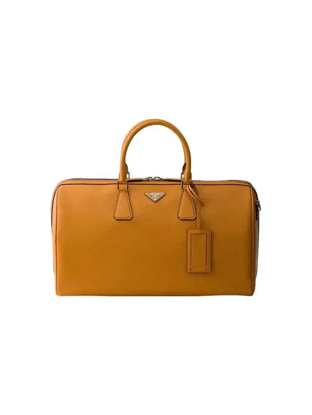 Prada Men's Saffiano Leather Travel Duffle Bag