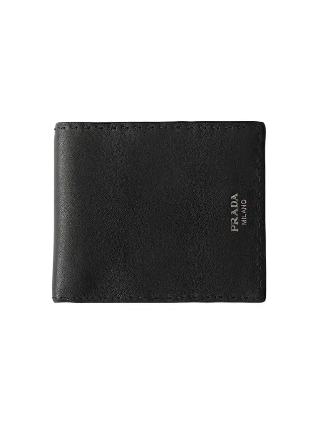 Prada Men's Antiqued Leather Wallet