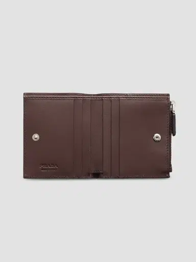 Prada Men's Small Leather Wallet | Thumbnail 2 Prada Men's Small Leather Wallet | Thumbnail 2