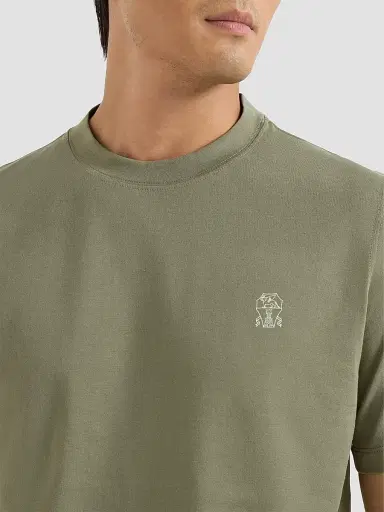 Brunello Cucinelli Men's Cotton Jersey Crew-Neck T-Shirt | Thumbnail 6