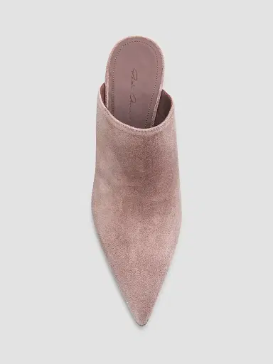 Rick Owens Women's Cantilever 8 Sabot Sharp Suede Mules | Thumbnail 4