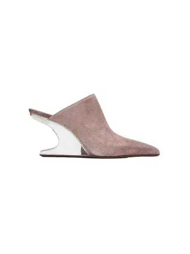 Rick Owens Women's Cantilever 8 Sabot Sharp Suede Mules | Thumbnail 1