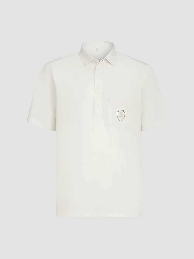 Brunello Cucinelli Men's Lightweight Virgin Wool Polo Shirt