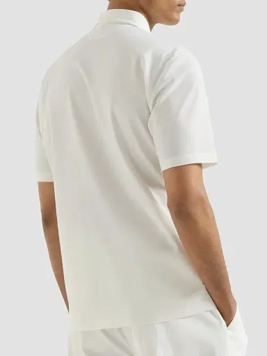 Brunello Cucinelli Men's Lightweight Virgin Wool Polo Shirt | Thumbnail 5