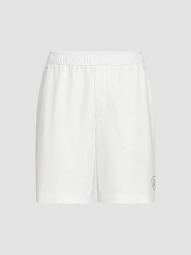 Brunello Cucinelli Men's Cotton Interlock Shorts with Logo