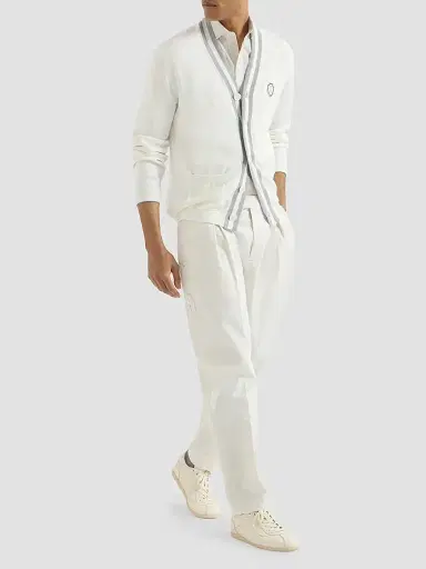 Brunello Cucinelli Men's Garment-Dyed Trousers in American Pima Cotton Comfort Gabardine | Thumbnail 2