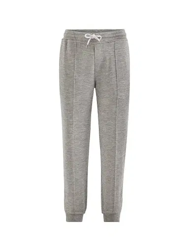 Brunello Cucinelli Men's Cashmere and Silk French Terry Trousers with Elasticated Zipper Cuffs | Thumbnail 1
