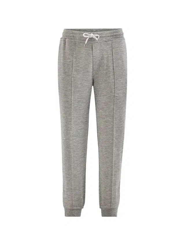 Brunello Cucinelli Men's Cashmere and Silk French Terry Trousers with Elasticated Zipper Cuffs