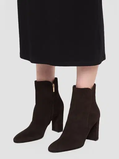 Gianvito Rossi Women's 85mm Suede Ankle Booties | Thumbnail 2