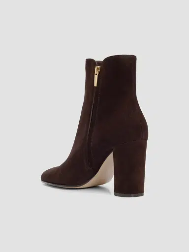 Gianvito Rossi Women's 85mm Suede Ankle Booties | Thumbnail 3