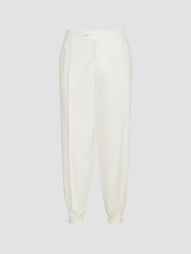Brunello Cucinelli Men's Nylon Trousers with Tabbed Waistband, Crête Detail