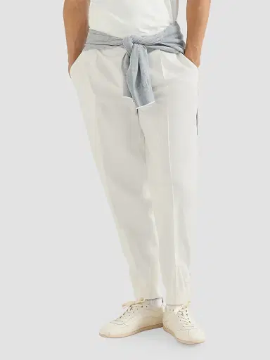 Brunello Cucinelli Men's Nylon Trousers with Tabbed Waistband, Crête Detail | Thumbnail 5 Brunello Cucinelli Men's Nylon Trousers with Tabbed Waistband, Crête Detail | Thumbnail 5
