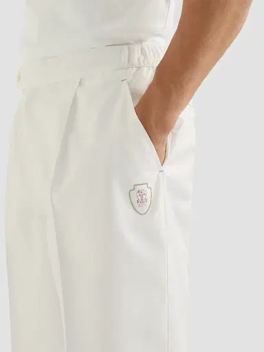 Brunello Cucinelli Men's Nylon Trousers with Tabbed Waistband, Crête Detail | Thumbnail 6 Brunello Cucinelli Men's Nylon Trousers with Tabbed Waistband, Crête Detail | Thumbnail 6