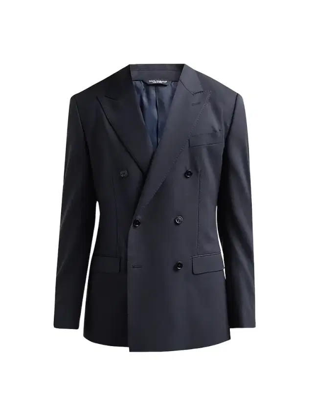 Men's Stretch-Virgin Wool Double-Breasted Jacket Men's Stretch-Virgin Wool Double-Breasted Jacket