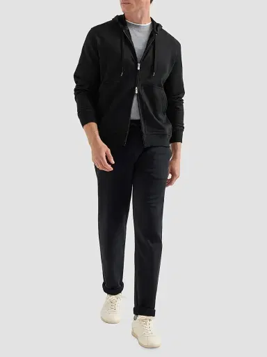Brunello Cucinelli Men's Techno Cotton French Terry Trousers | Thumbnail 2 Brunello Cucinelli Men's Techno Cotton French Terry Trousers | Thumbnail 2