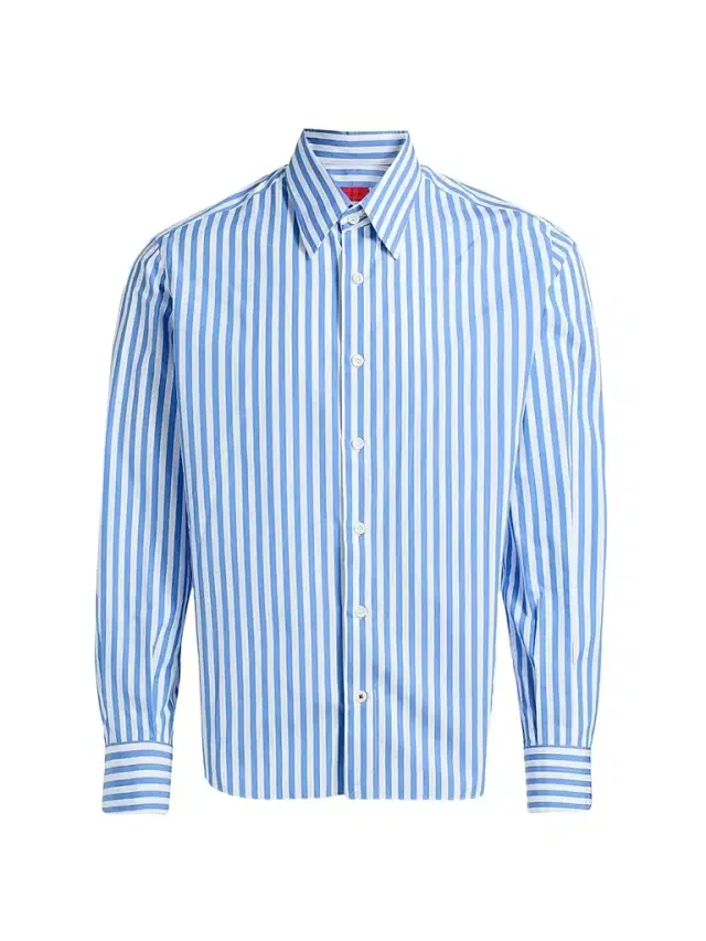 Isaia Men's Bengal Stripe Cotton Shirt
