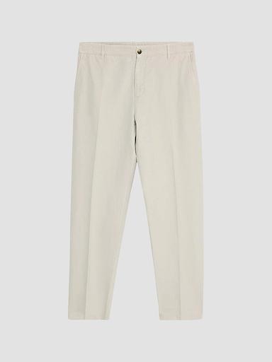 Isaia Men's Cotton-Linen-Blend Crease-Front Pants | Thumbnail 1 Isaia Men's Cotton-Linen-Blend Crease-Front Pants | Thumbnail 1