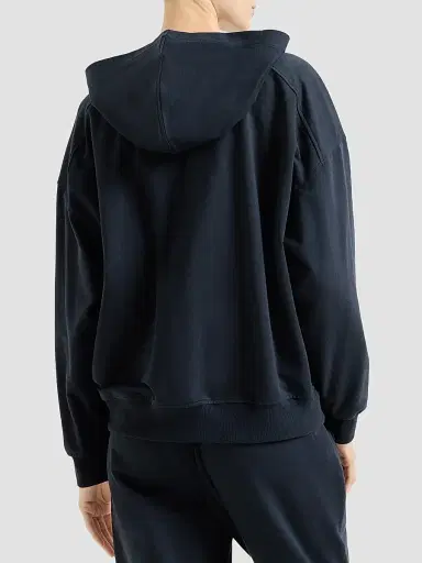 Brunello Cucinelli Women's Stretch Cotton Lightweight French Terry Hooded Sweatshirt | Thumbnail 4 Brunello Cucinelli Women's Stretch Cotton Lightweight French Terry Hooded Sweatshirt | Thumbnail 4