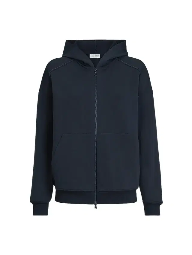 Brunello Cucinelli Women's Stretch Cotton Lightweight French Terry Hooded Sweatshirt