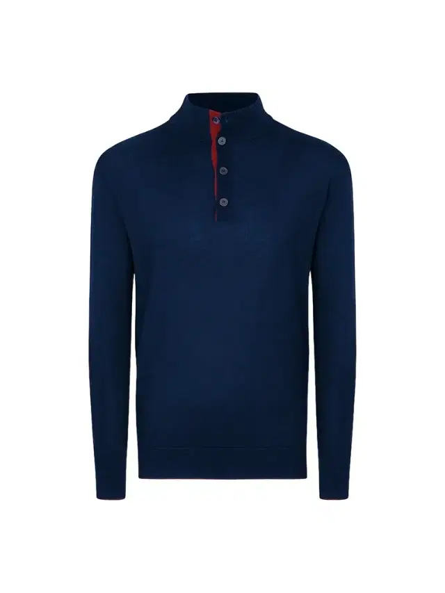 Stefano Ricci Men's Buttoned Mockneck Sweater