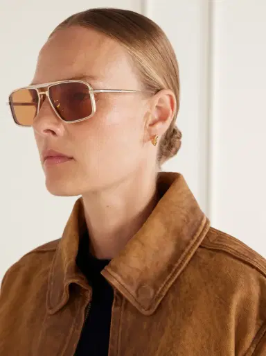 Jacques Marie Mage Earl aviator-style gold-tone sunglasses | Thumbnail 5 Jacques Marie Mage Earl aviator-style gold-tone sunglasses | Thumbnail 5