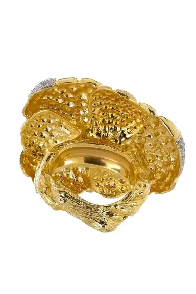 VICTOR VELYAN Brown Zircon Diamonds Flower Ring | Thumbnail 3 VICTOR VELYAN Brown Zircon Diamonds Flower Ring | Thumbnail 3