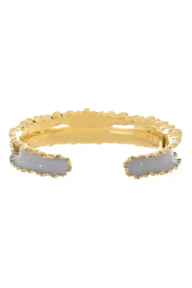 VICTOR VELYAN Brown Zircon Diamond Ruffle Cuff Bracelet | Thumbnail 2