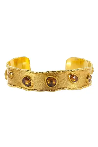 VICTOR VELYAN Brown Zircon Cuff Bracelet | Thumbnail 1