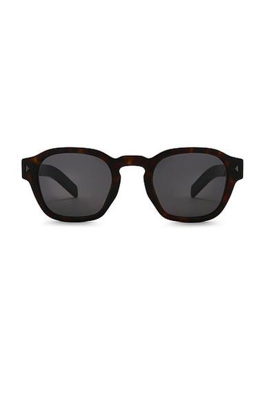 Prada Round Frame Sunglasses in Brown Tortoise | Thumbnail 1 Prada Round Frame Sunglasses in Brown Tortoise | Thumbnail 1