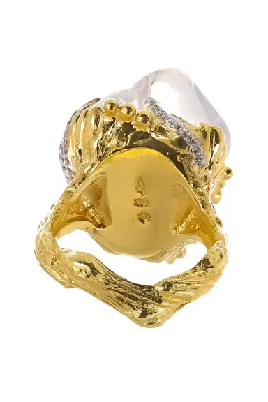 VICTOR VELYAN Clear Mexican Fire Opal Ring | Thumbnail 3