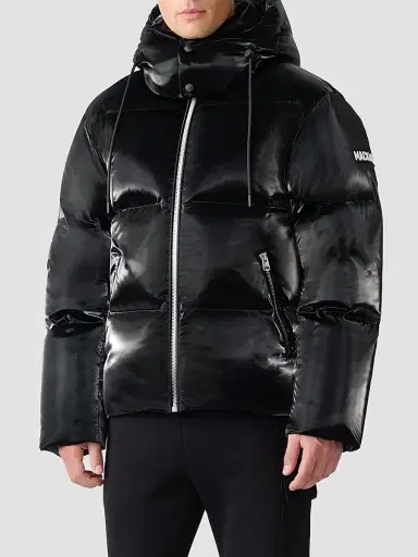 Mackage Men's Kent High-Gloss Hooded Down Jacket | Thumbnail 4 Mackage Men's Kent High-Gloss Hooded Down Jacket | Thumbnail 4