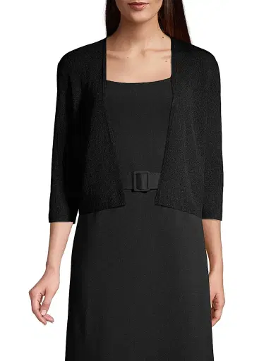 Lafayette 148 New York Women's Open-Front Cropped Cardigan | Thumbnail 3 Lafayette 148 New York Women's Open-Front Cropped Cardigan | Thumbnail 3