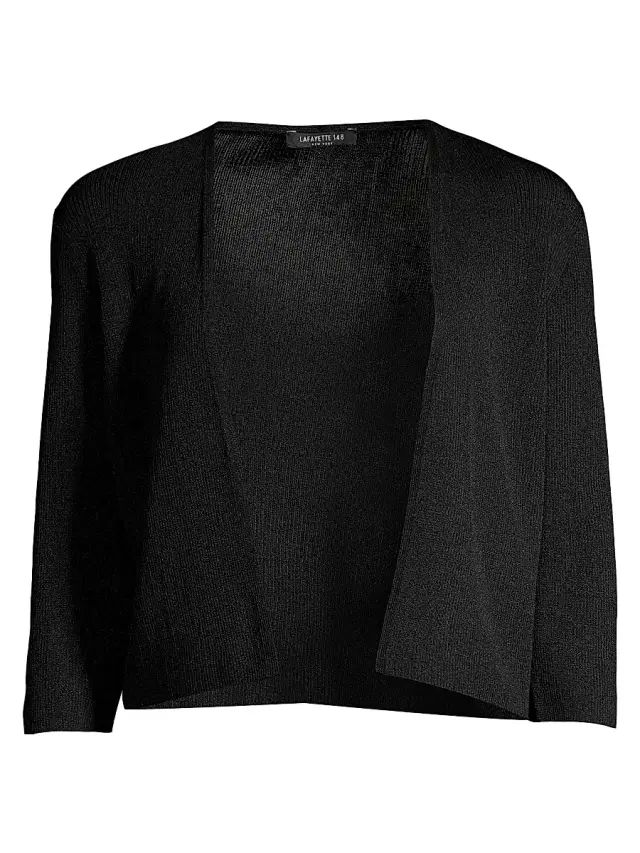 Lafayette 148 New York Women's Open-Front Cropped Cardigan