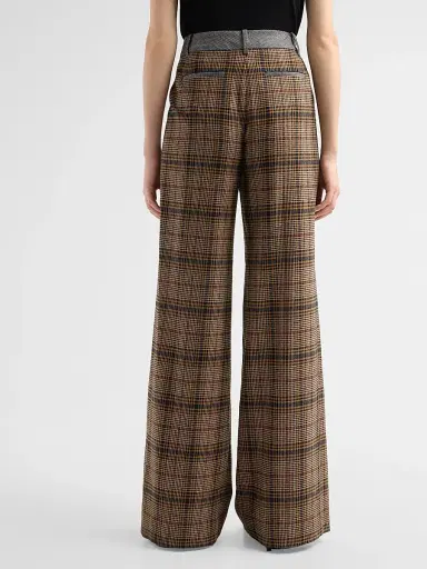 Ramy Brook Women's Leslie Plaid Wide-Leg Pants | Thumbnail 3
