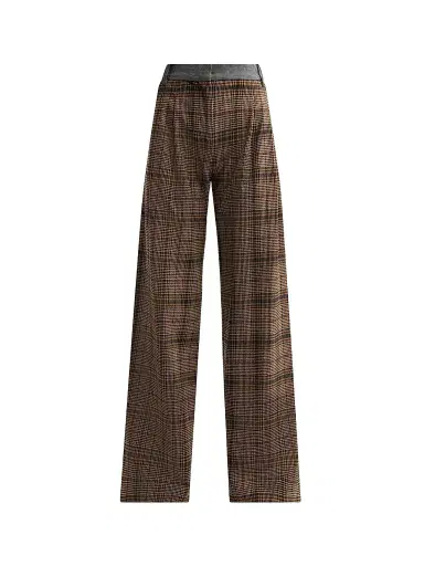 Ramy Brook Women's Leslie Plaid Wide-Leg Pants | Thumbnail 1