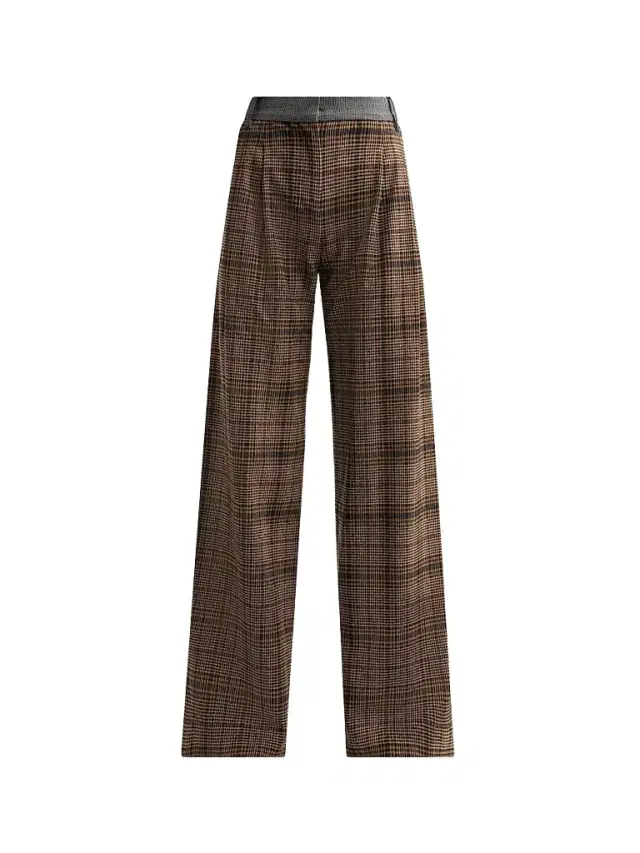 Ramy Brook Women's Leslie Plaid Wide-Leg Pants