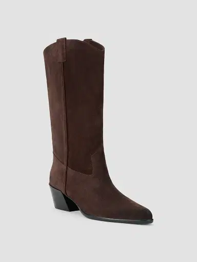Staud Women's Monty 80MM Suede Boots | Thumbnail 2