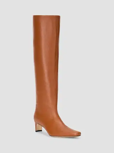 Staud Women's Wally 50MM Leather Knee-High Boots | Thumbnail 2