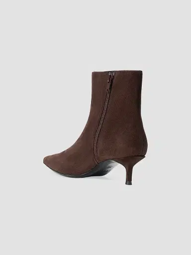 Staud Women's Sebastian Suede Kitten-Heel Ankle Boots | Thumbnail 4