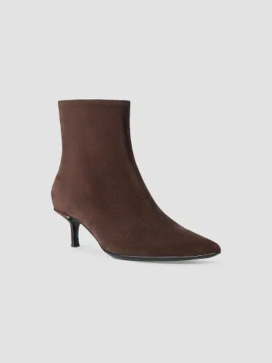 Staud Women's Sebastian Suede Kitten-Heel Ankle Boots | Thumbnail 5