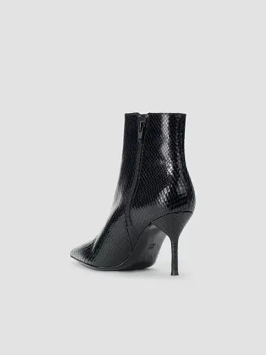 Staud Women's Sebastian Snake-Embossed Leather Ankle Boots | Thumbnail 4