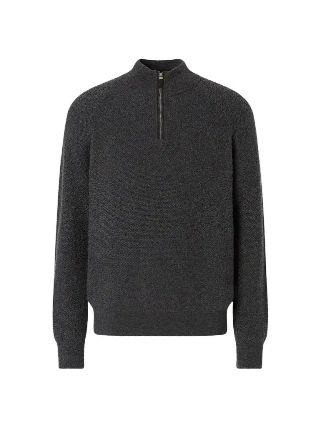 Zegna Men's Oasi Cashmere Zip Mock Sweater