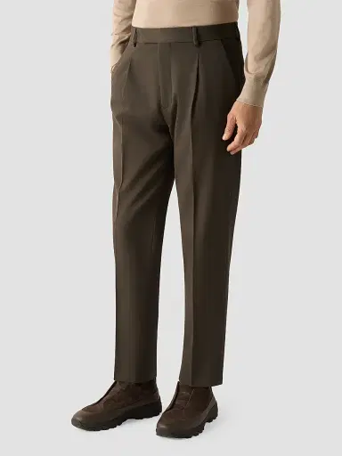Zegna Men's Cotton and Wool Pants | Thumbnail 2 Zegna Men's Cotton and Wool Pants | Thumbnail 2