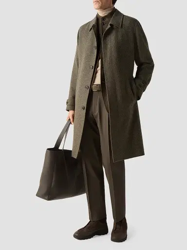 Zegna Men's Cotton and Wool Pants | Thumbnail 6 Zegna Men's Cotton and Wool Pants | Thumbnail 6